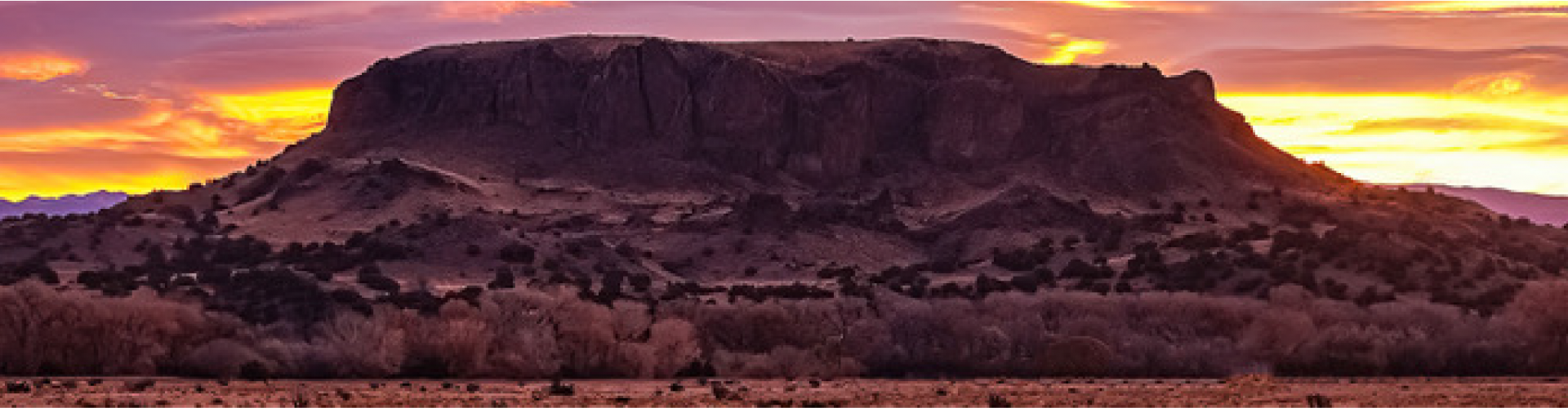 Panoramic view of Black Mesa on Navajo Reservation
