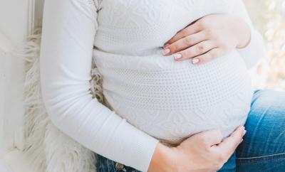 belly of pregnant woman
