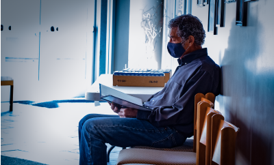 Formative Prayer; guy reading