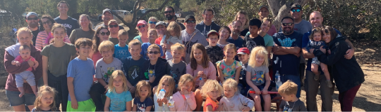 Christ Lutheran families at Fall retreat
